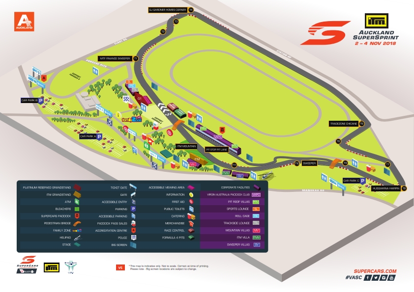 Pukekohe Track map